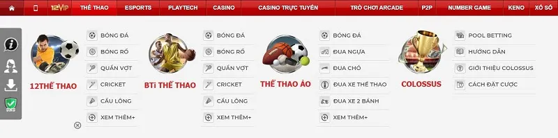 Cá cược thể thao độc đáo tại nhà cái 12Bet