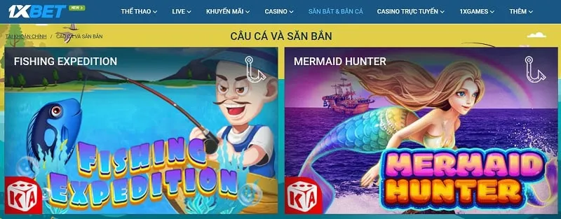 Khám phá đại dương với bắn cá tại nhà cái 1xBet