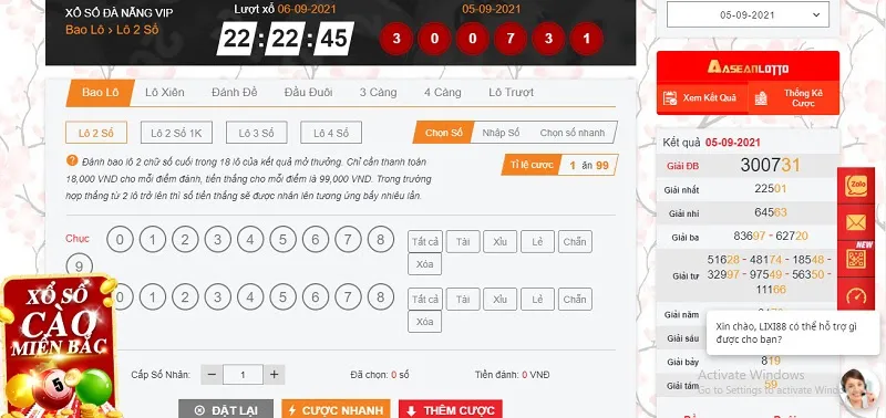 Xổ số truyền thống tại nhà cái LIXI88 cực chất với tỷ lệ ăn cược cao