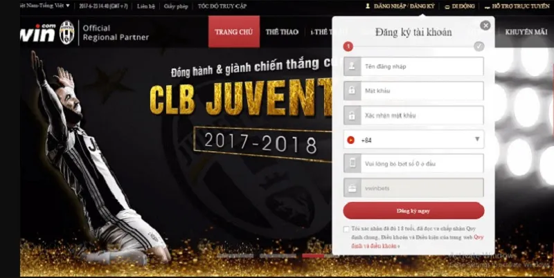 Cách thức đăng ký tài khoản nhanh chóng tại Vwin