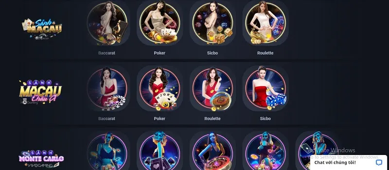 Sòng casino với thiết kế đồ họa lôi cuốn