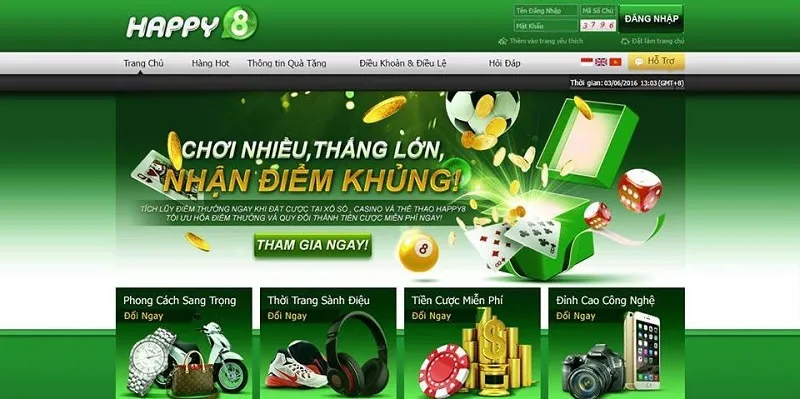 Tham gia ngay để không bỏ lỡ các ưu đãi hấp dẫn tại nhà cái HAPPY8