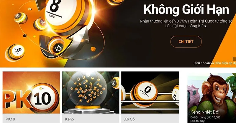 Xổ số Keno siêu hấp dẫn chỉ có tại OKBET88