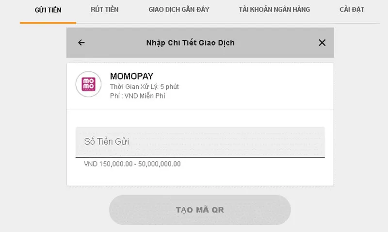 Nạp tiền siêu đơn giản tại OKBET88