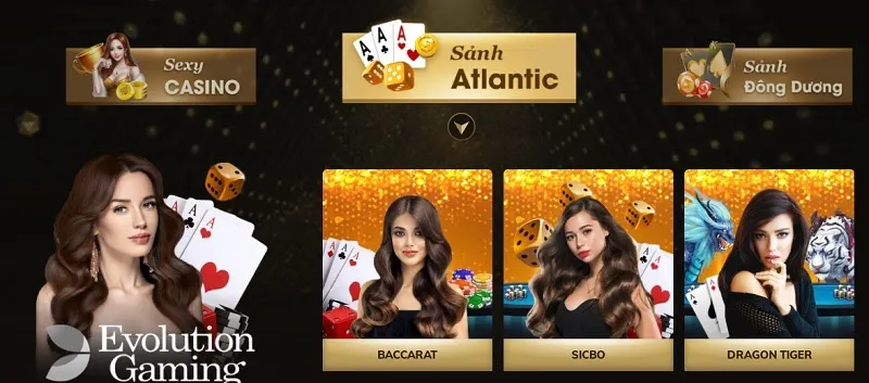 Trải nghiệm sảnh cược casino độc đáo bên các tựa game cổ điển