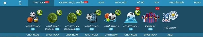 Nhiều hình thức cược đa dạng