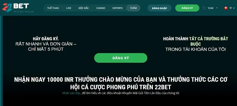 Tặng 100% tiền thưởng cho lần cược đầu tiên