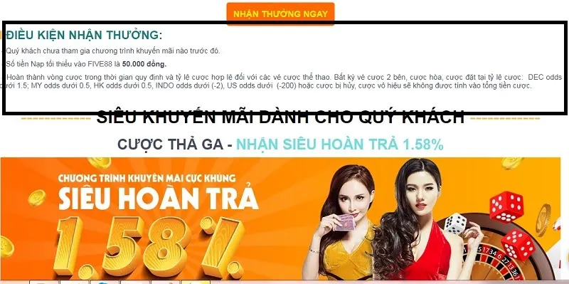 Điều kiện để nhận quà từ nhà cái hàng đầu Five88