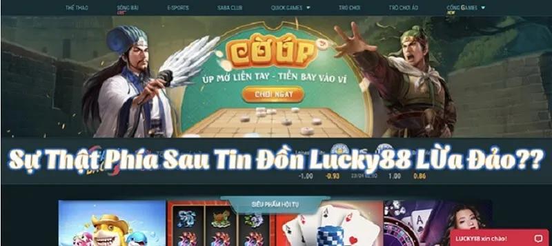 Sự thật về tin đồn lừa đảo tại nhà cái Lucky88