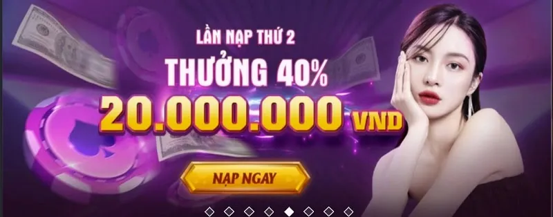 Trao ngay thưởng khủng trong lần nạp thứ 2