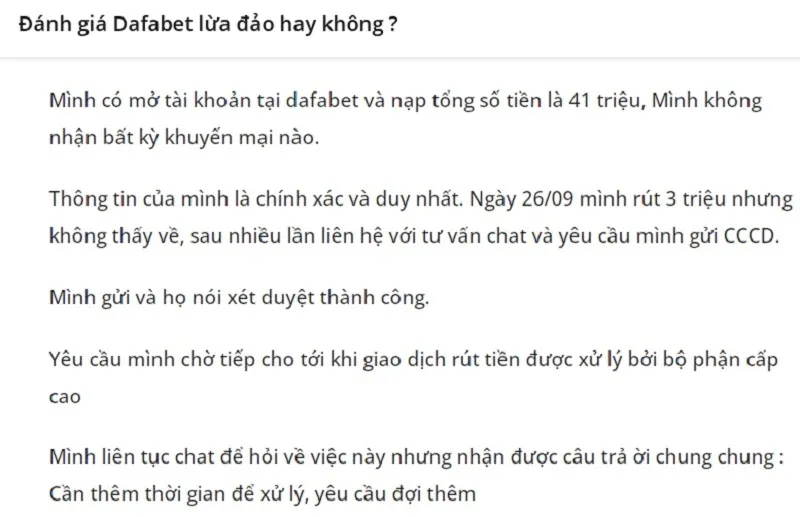 Các topic về bóc phốt Dafabet được quan tâm rất lớn