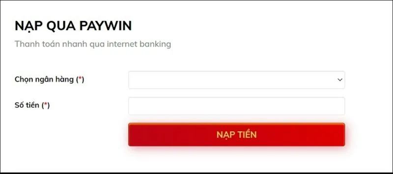 Nạp tiền Lode88 bằng Pay Win siêu tốc độ