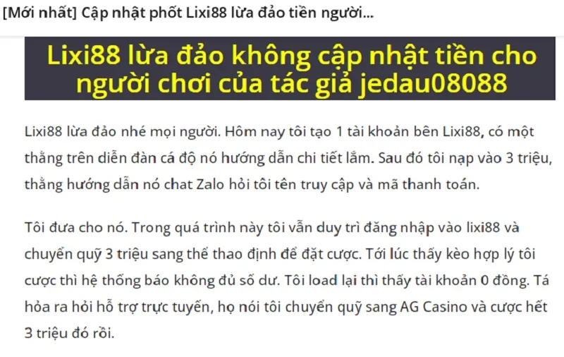 Bài đăng của tác giả jedau08088