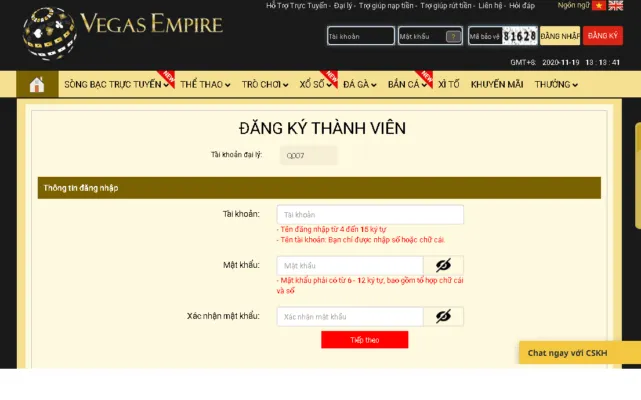 Đánh giá nhà cái Vegas Empire có uy tín không?