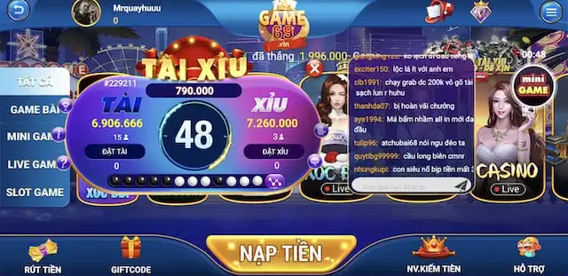 Giao diện game thân thiện, dễ sử dụng