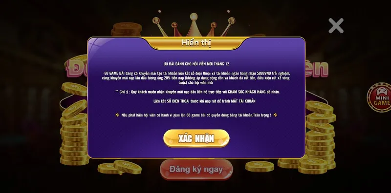 Khám phá loạt khuyến mãi 68 game bài siêu HOT