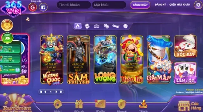 Giới thiệu cổng game M365 Win