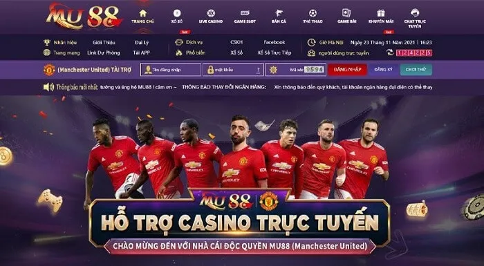 MU88- Nhà cái tài trợ uy tín của Manchester United