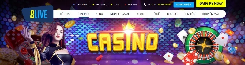 Đến với sòng Casino trực tuyến anh em sẽ được đắm chìm trong một thế giới với đầy màu sắc