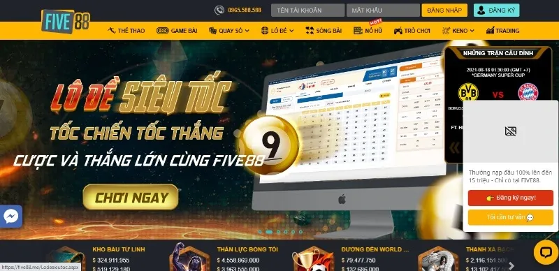 Five88 là một trong những nhà cái có uy tín với chất lượng hàng đầu ở khu vực Châu Á