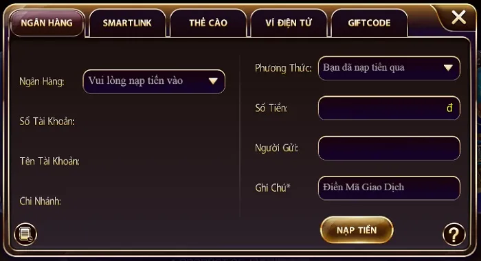 hướng dẫn nạp rút tiền NhatVIP