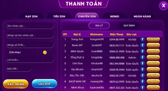 Zonvip hỗ trợ đầy đủ tính năng cá cược tiện ích