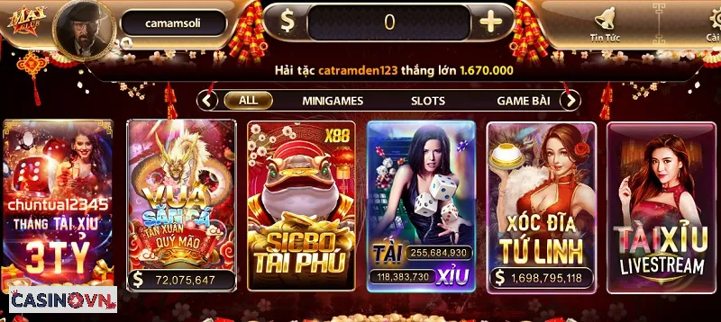 Kho game cá cược hiện đại cao và đặc sắc