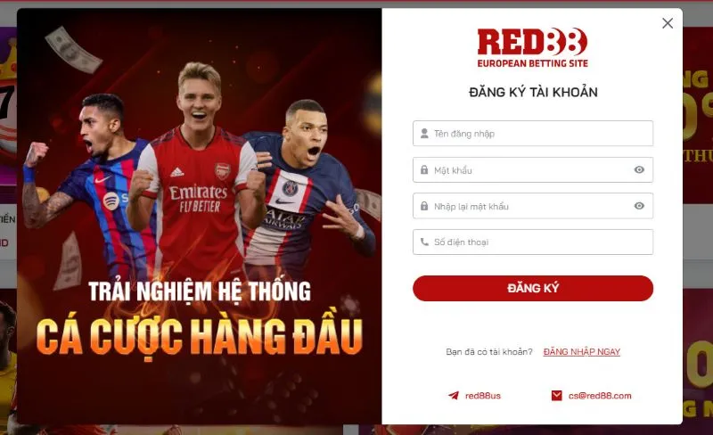 đăng ký Red88