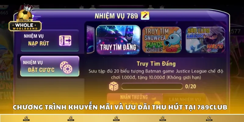 Tổng hợp khuyến mãi và ưu đãi thu hút tại 789Club