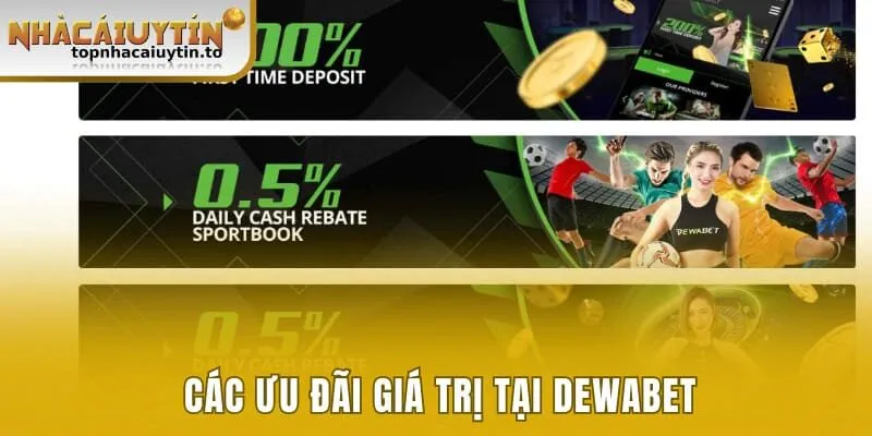 Các ưu đãi giá trị trên trang web