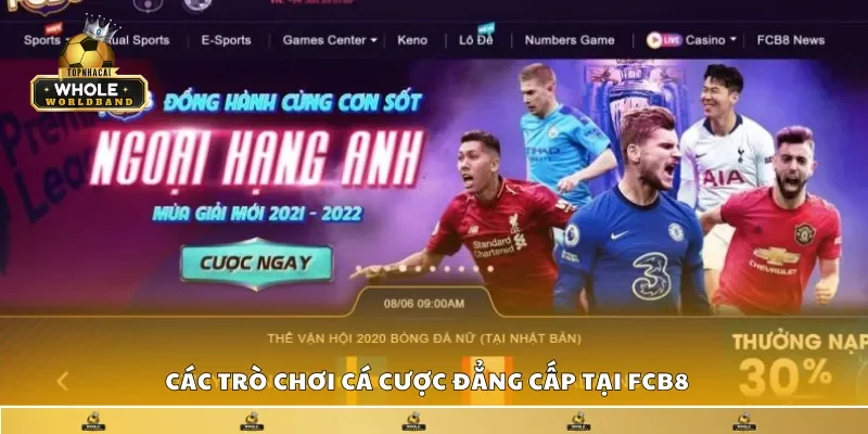 FCB8 - Nhà cái uy tín với nhiều trò chơi hấp dẫn