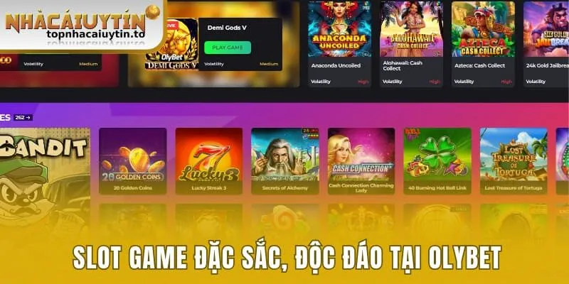 Hệ thống slot game đặc sắc, độc đáo