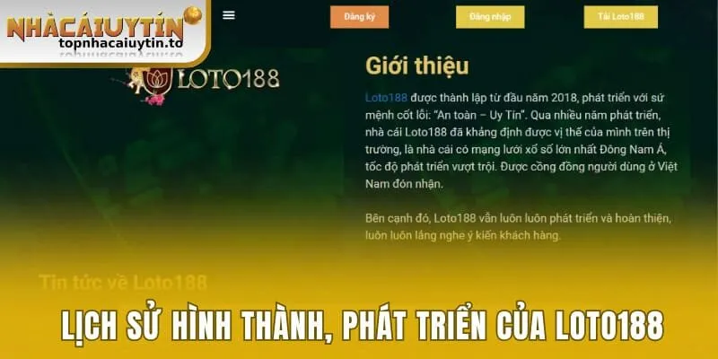 Lịch sử hình thành, phát triển của Loto188