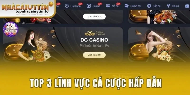 Lĩnh vực cá cược hấp dẫn tại nhà cái dk8