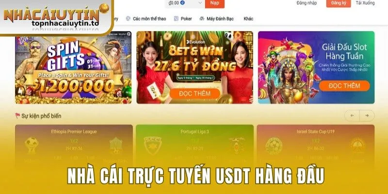 Nhà cái trực tuyến USDT đầu tiên trên thế giới