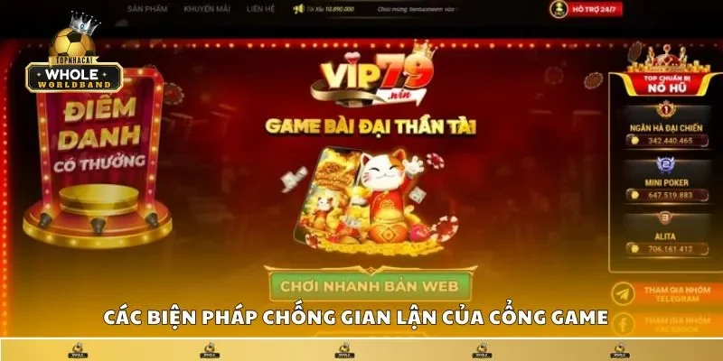 Tổng hợp các biện pháp chống gian lận của cổng game