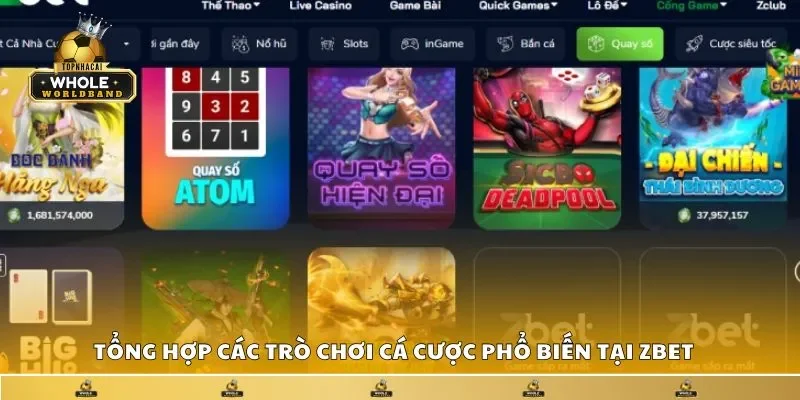 Zbet - Sân chơi giải trí đẳng cấp với kho game phong phú